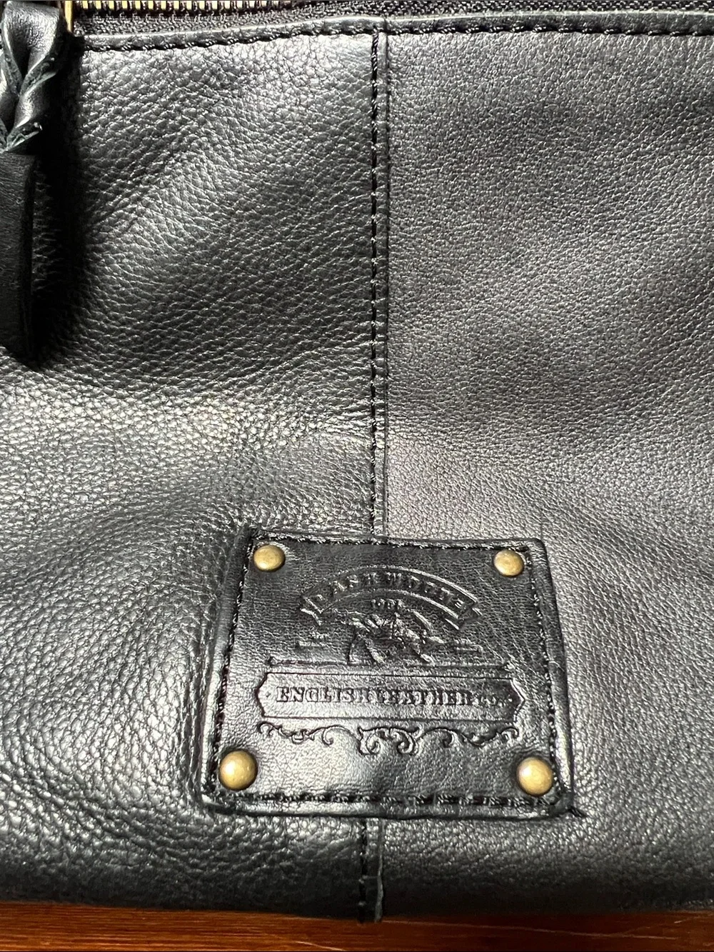 Woven Shoulder Bag in Black with Adjustable Strap